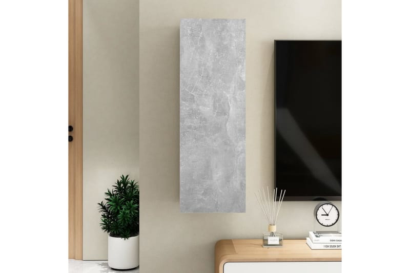 TV-benk betonggrå 30,5x30x90 cm sponplate - Grå - Møbler - Mediamøbel & tv møbel - TV-benk & mediabenk