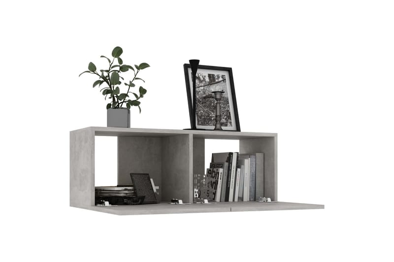TV-benk betonggrå 80x30x30 cm sponplate - Møbler - Mediamøbel & tv møbel - TV-benk & mediabenk
