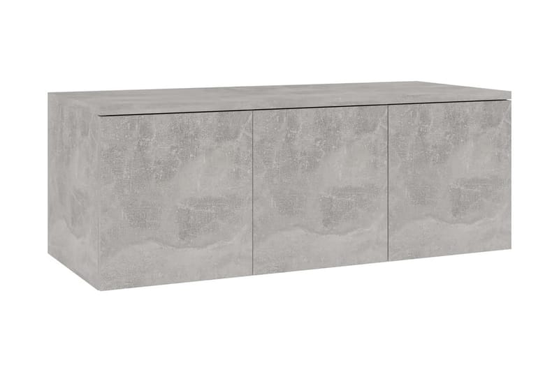 TV-benk betonggrå 80x34x30 cm sponplate - Møbler - Mediamøbel & tv møbel - TV-benk & mediabenk
