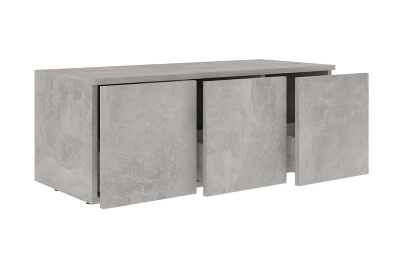 TV-benk betonggrå 80x34x30 cm sponplate - Møbler - Mediamøbel & tv møbel - TV-benk & mediabenk