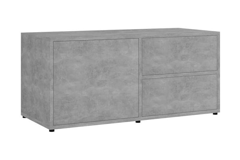 TV-benk betonggrå 80x34x36 cm sponplate - Grå - Møbler - Mediamøbel & tv møbel - TV-benk & mediabenk