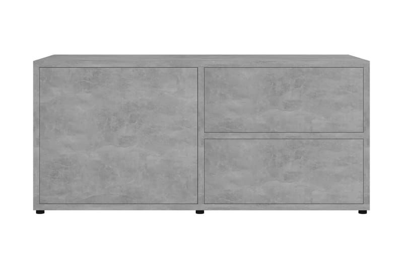 TV-benk betonggrå 80x34x36 cm sponplate - Grå - Møbler - Mediamøbel & tv møbel - TV-benk & mediabenk
