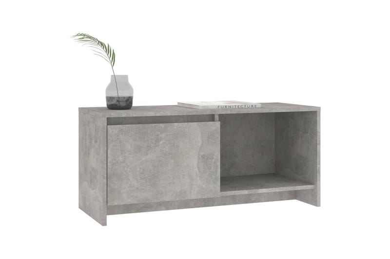 TV-benk betonggrå 90x35x40 cm sponplate - Grå - Møbler - Mediamøbel & tv møbel - TV-benk & mediabenk