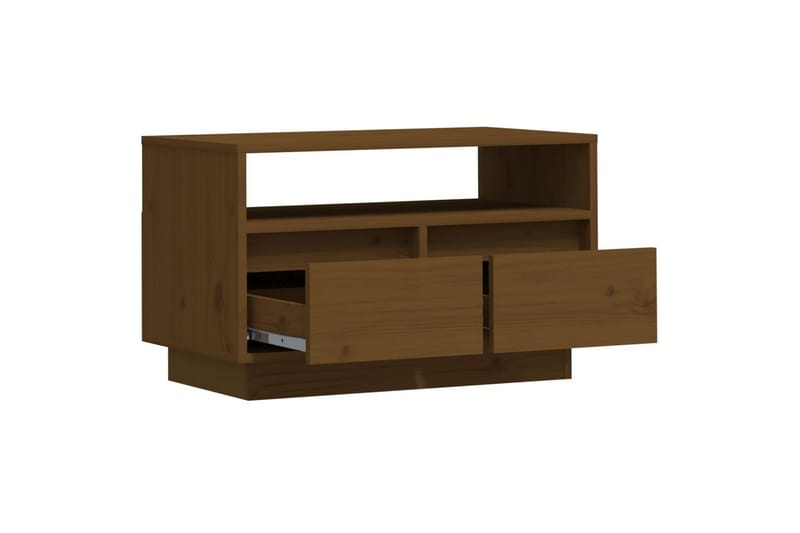 TV-benk brun 60x35x37 cm heltre furu - Brun - TV-benk & mediabenk