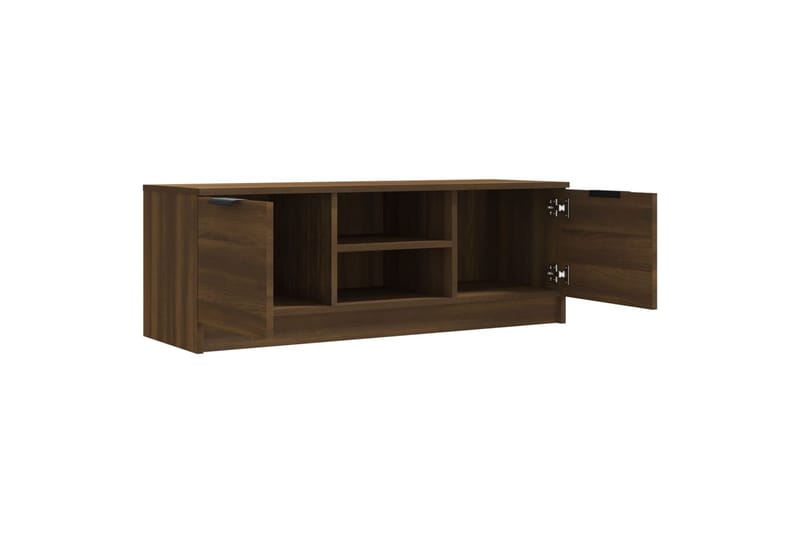 TV-benk brun eik 102x35x36,5 cm konstruert tre - Brun - Møbler - Mediamøbel & tv møbel - TV-benk & mediabenk