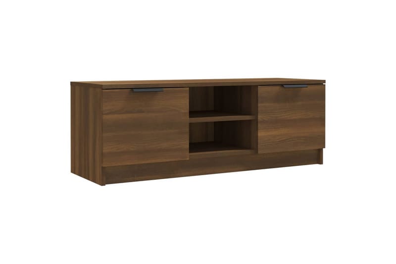 TV-benk brun eik 102x35x36,5 cm konstruert tre - Brun - Møbler - Mediamøbel & tv møbel - TV-benk & mediabenk