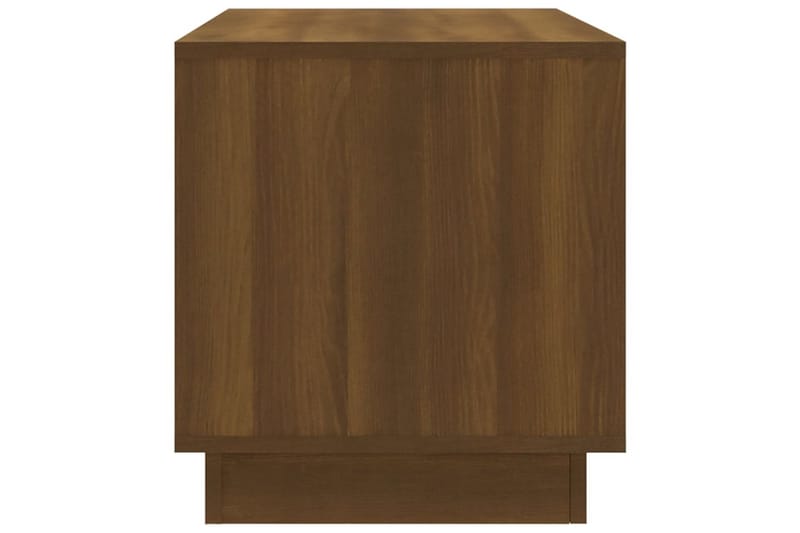 TV-benk brun eik 102x41x44 cm sponplate - Brun - Møbler - Mediamøbel & tv møbel - TV-benk & mediabenk