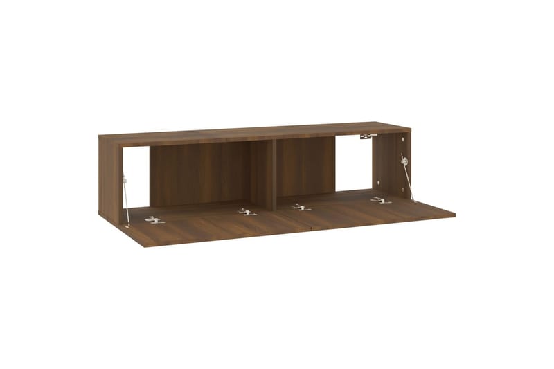 TV-benk brun eik 120x30x30 cm konstruert tre - Brun - Møbler - Mediamøbel & tv møbel - TV-benk & mediabenk
