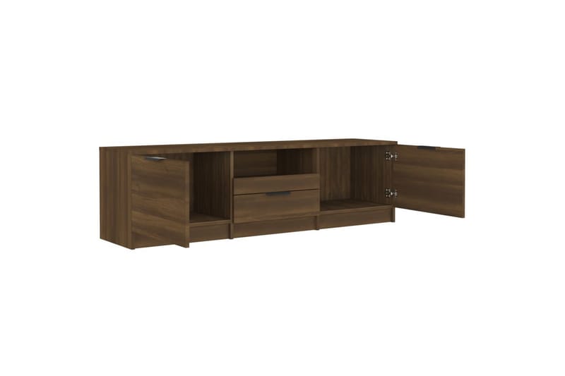 TV-benk brun eik 140x35x40 cm konstruert tre - Brun - Møbler - Mediamøbel & tv møbel - TV-benk & mediabenk