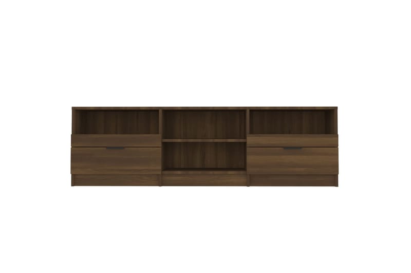 TV-benk brun eik 150x33,5x45 cm konstruert tre - Brun - Møbler - Mediamøbel & tv møbel - TV-benk & mediabenk