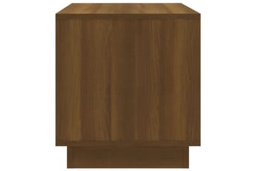 TV-benk brun eik 70x41x44 cm sponplate - Brun - Møbler - Mediamøbel & tv møbel - TV-benk & mediabenk