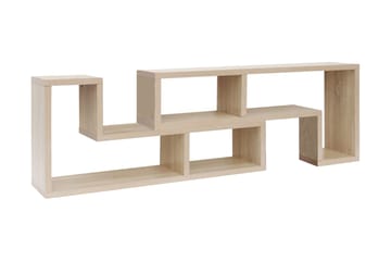 Tv-benk Dobbel L-Formet Eik - Beige - Møbler - Mediamøbel & tv møbel - TV-benk & mediabenk