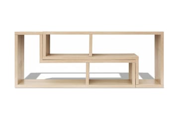 Tv-benk Dobbel L-Formet Eik - Beige - Møbler - Mediamøbel & tv møbel - TV-benk & mediabenk