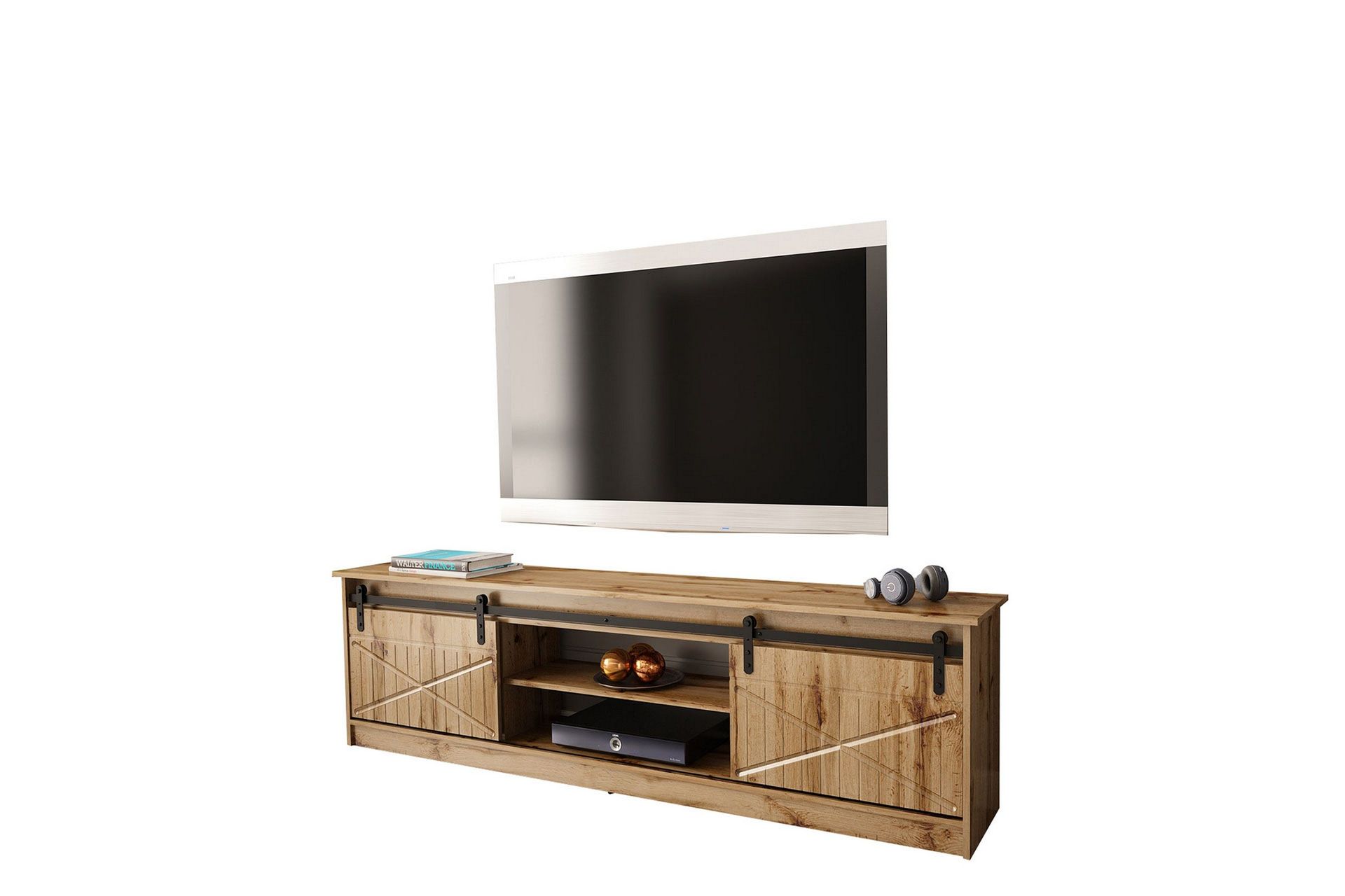 Tv-benk - Eik
