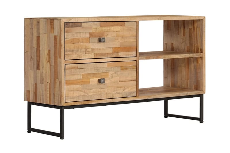 TV-benk gjenvunnet tre 90x30x55 cm - Brun/Beige - Møbler - Mediamøbel & tv møbel - TV-benk & mediabenk