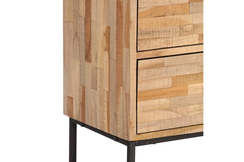 TV-benk gjenvunnet tre 90x30x55 cm - Brun/Beige - Møbler - Mediamøbel & tv møbel - TV-benk & mediabenk