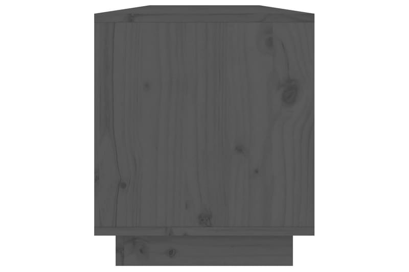 TV-benk grå 110,5x34x40 cm heltre furu - Grå - Møbler - Mediamøbel & tv møbel - TV-benk & mediabenk