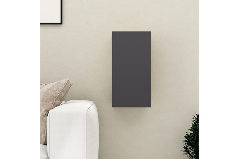 TV-benk grå 30,5x30x60 cm sponplate - Grå - Møbler - Mediamøbel & tv møbel - TV-benk & mediabenk