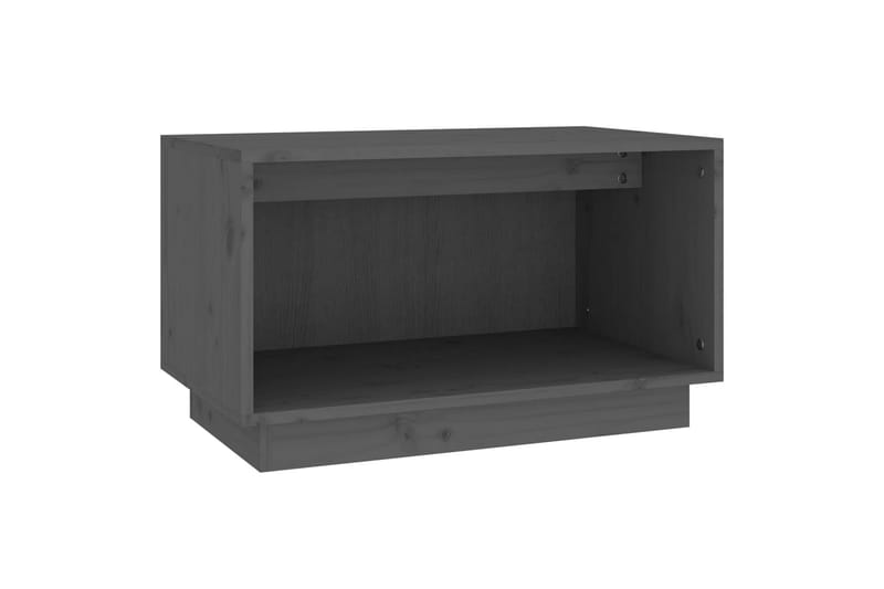 TV-benk grå 60x35x35 cm heltre furu - Grå - TV-benk & mediabenk