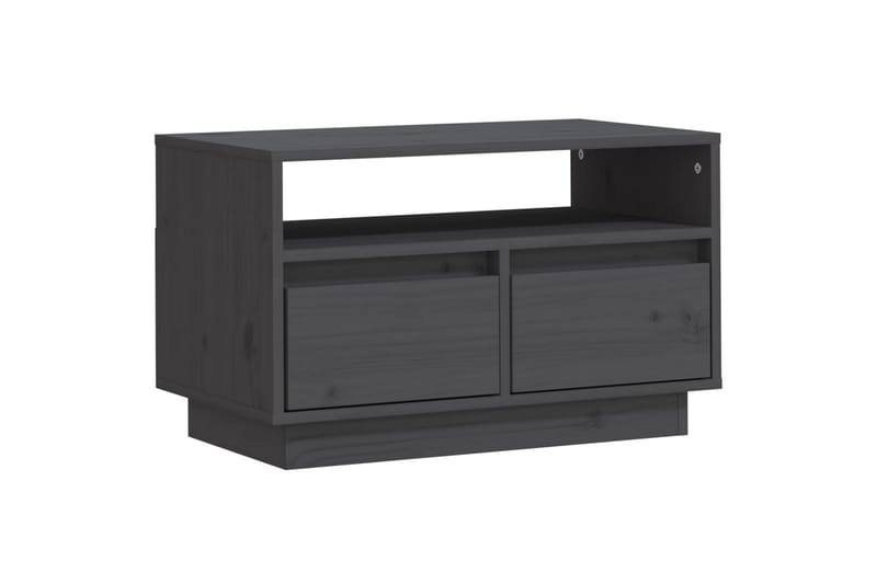 TV-benk grå 60x35x37 cm heltre furu - Grå - Møbler - Mediamøbel & tv møbel - TV-benk & mediabenk