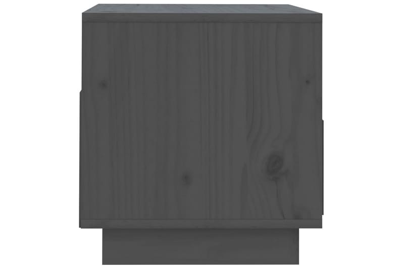 TV-benk grå 60x35x37 cm heltre furu - Grå - Møbler - Mediamøbel & tv møbel - TV-benk & mediabenk