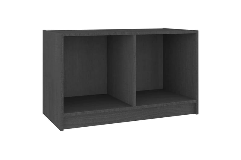 TV-benk grå 70x33x42 cm heltre furu - Grå - Møbler - Mediamøbel & tv møbel - TV-benk & mediabenk