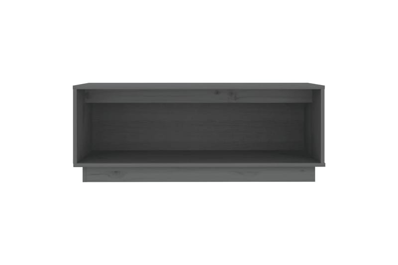 TV-benk grå 90x35x35 cm heltre furu - Grå - Møbler - Mediamøbel & tv møbel - TV-benk & mediabenk
