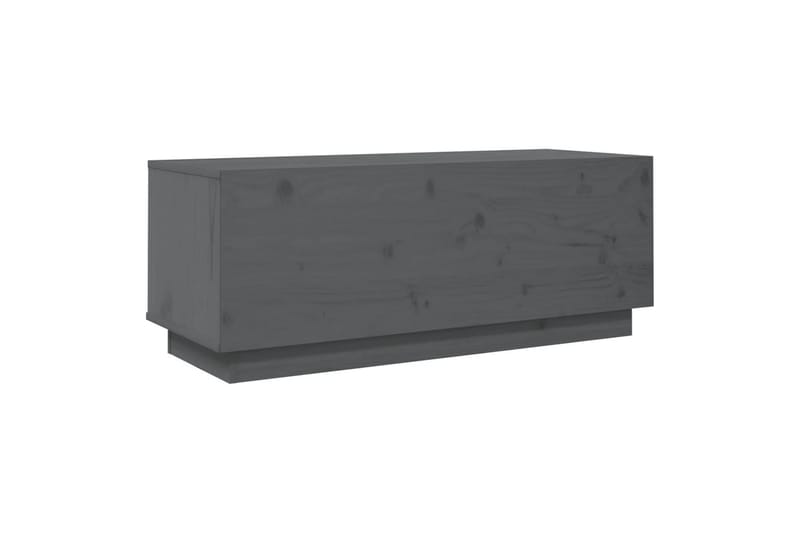 TV-benk grå 90x35x35 cm heltre furu - Grå - Møbler - Mediamøbel & tv møbel - TV-benk & mediabenk
