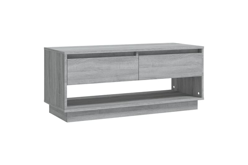 TV-benk grå sonoma eik 102x41x44 cm sponplate - Grå - Møbler - Mediamøbel & tv møbel - TV-benk & mediabenk