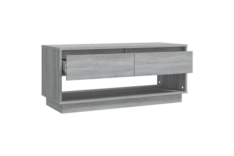 TV-benk grå sonoma eik 102x41x44 cm sponplate - Grå - Møbler - Mediamøbel & tv møbel - TV-benk & mediabenk