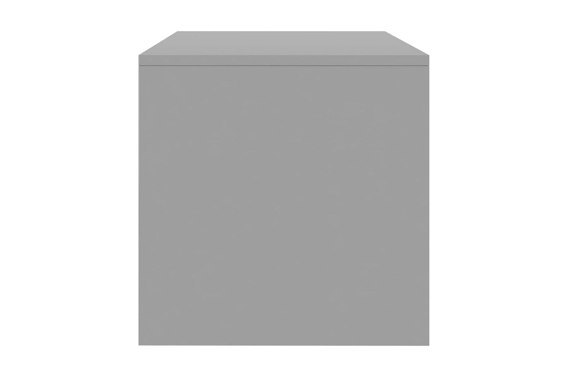 TV-benk høyglans grå 120x40x40 cm sponplate - Grå - Møbler - Mediamøbel & tv møbel - TV-benk & mediabenk