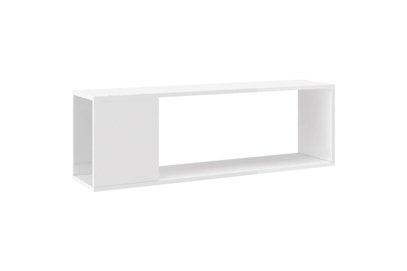 TV-benk høyglans hvit 100x24x32 cm sponplate - Hvit - Møbler - Mediamøbel & tv møbel - TV-benk & mediabenk