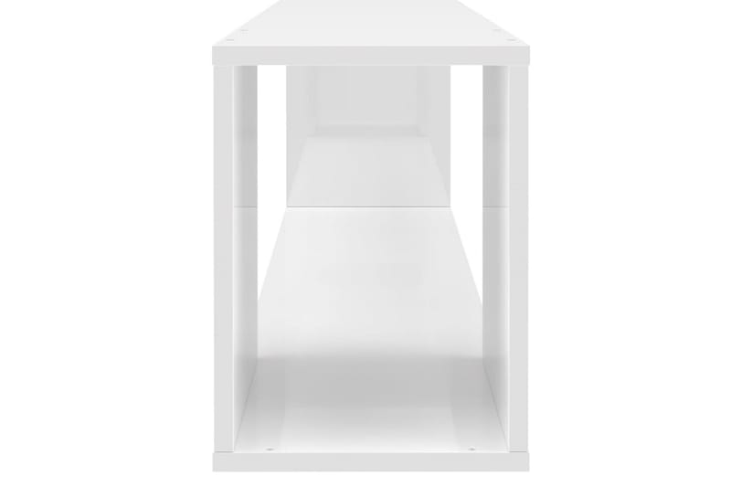 TV-benk høyglans hvit 100x24x32 cm sponplate - Hvit - Møbler - Mediamøbel & tv møbel - TV-benk & mediabenk