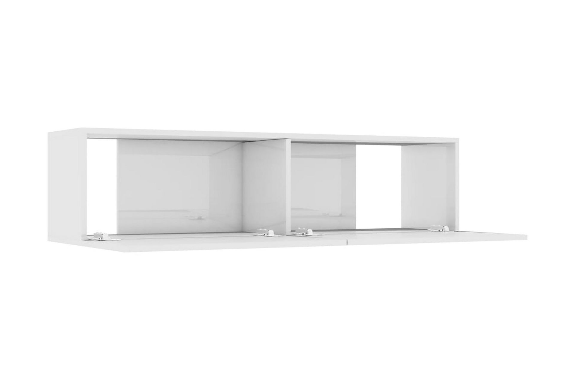 TV-benk høyglans hvit 120x30x30 cm sponplate - Møbler - Mediamøbel & tv møbel - TV-benk & mediabenk