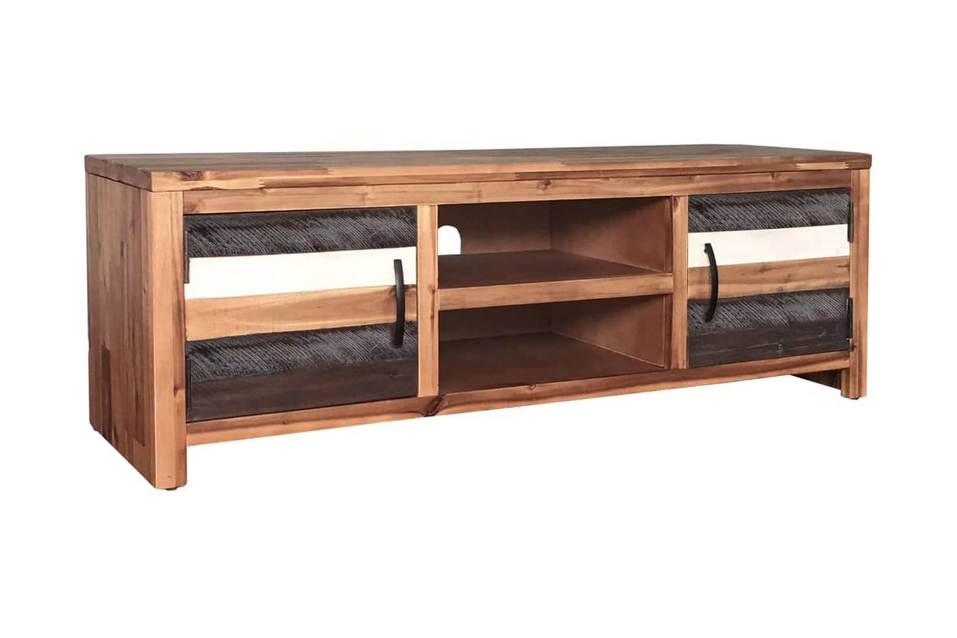 TV-benk heltre akasie 120x35x40 cm - Brun - Møbler - Mediamøbel & tv møbel - TV-benk & mediabenk