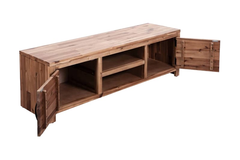 TV-benk heltre akasie 120x35x40 cm - Brun - Møbler - Mediamøbel & tv møbel - TV-benk & mediabenk