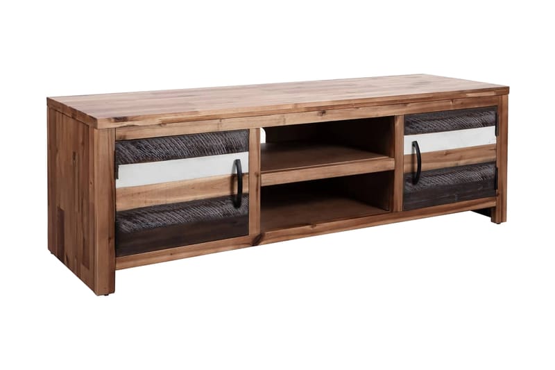 TV-benk heltre akasie 120x35x40 cm - Brun - Møbler - Mediamøbel & tv møbel - TV-benk & mediabenk