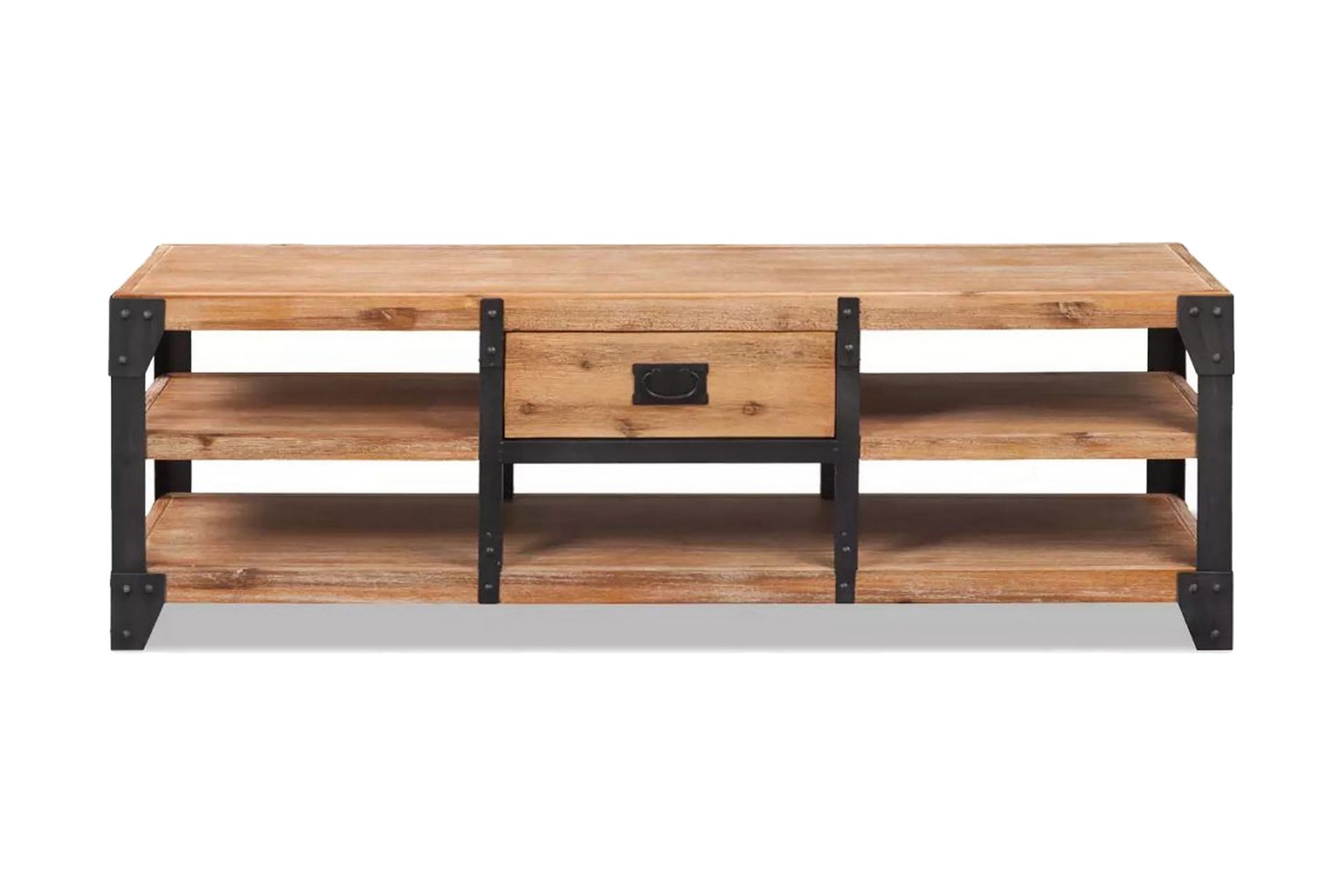 TV-benk heltre akasie 140x40x45 cm - Brun - Møbler - Mediamøbel & tv møbel - TV-benk & mediabenk