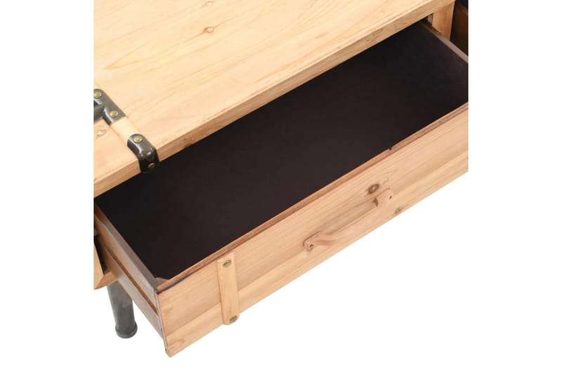 TV-benk heltre gran 120x33x35 cm - Brun - Møbler - Mediamøbel & tv møbel - TV-benk & mediabenk