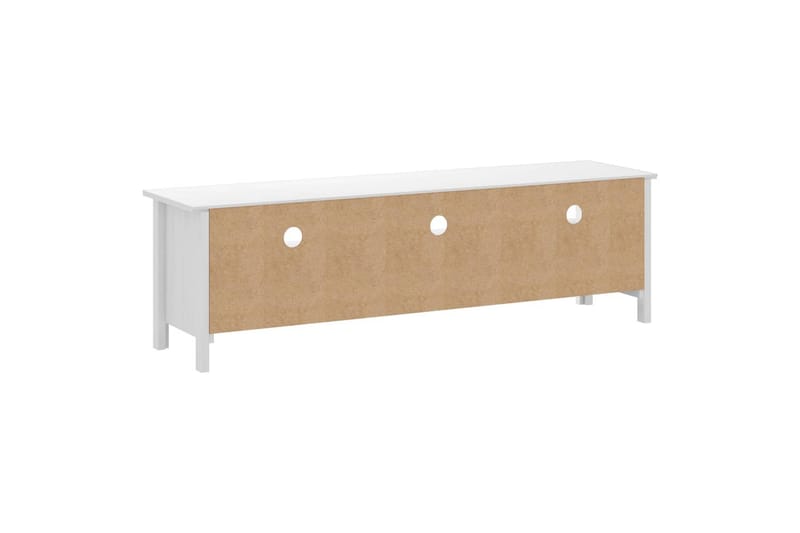 TV-benk Hill Range hvit 158x40x47 cm heltre furu - Møbler - Mediamøbel & tv møbel - TV-benk & mediabenk