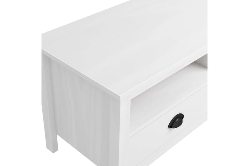 TV-benk Hill Range hvit 158x40x47 cm heltre furu - Møbler - Mediamøbel & tv møbel - TV-benk & mediabenk