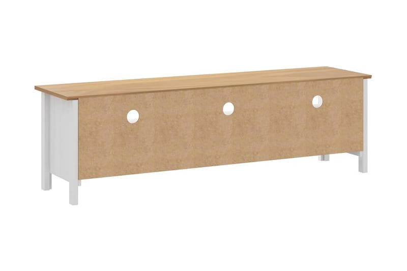 TV-benk Hill Range hvit 158x40x47 cm heltre furu - Møbler - Mediamøbel & tv møbel - TV-benk & mediabenk