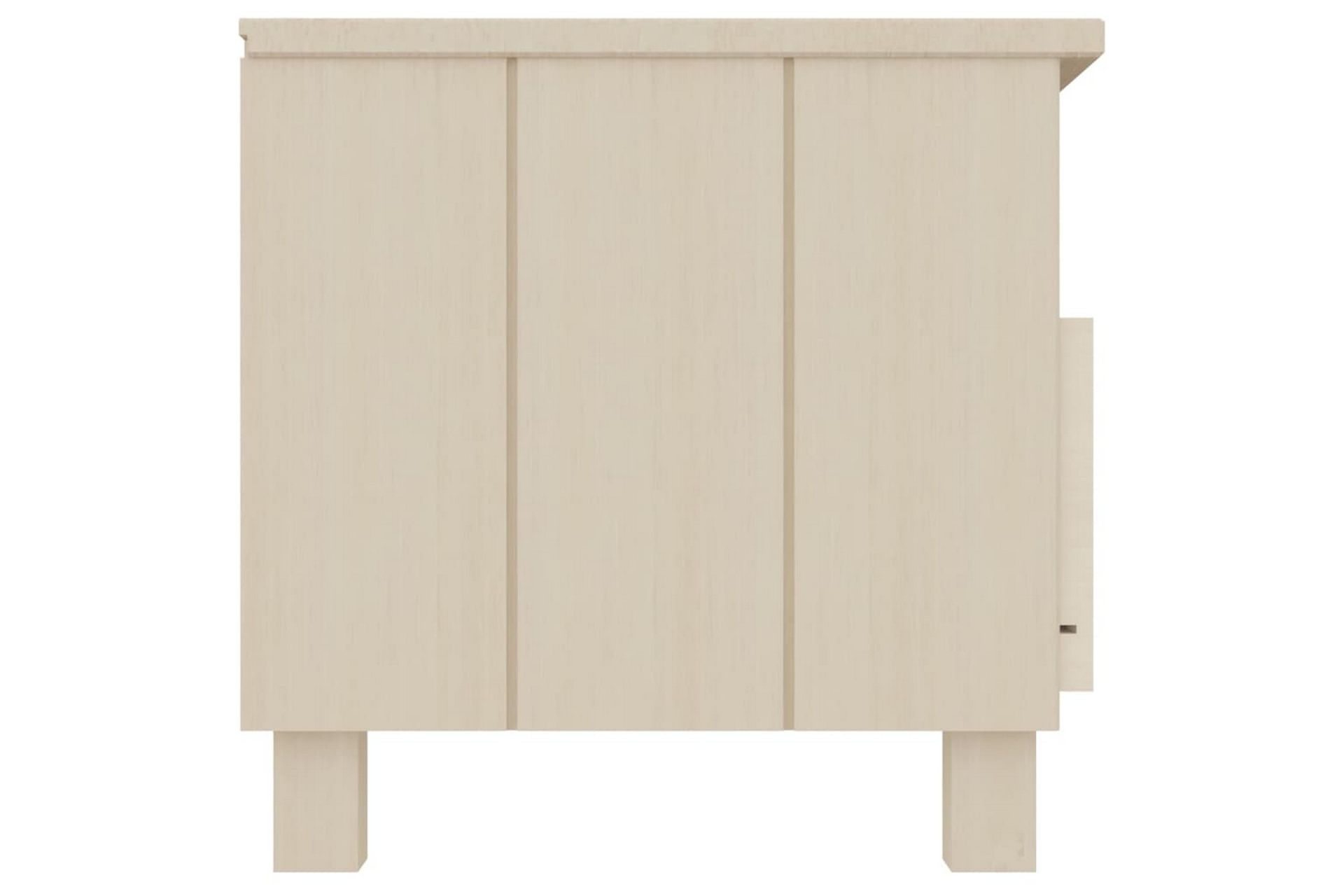 TV-benk honningbrun 106x40x40 cm heltre furu - Brun - Møbler - Mediamøbel & tv møbel - TV-benk & mediabenk