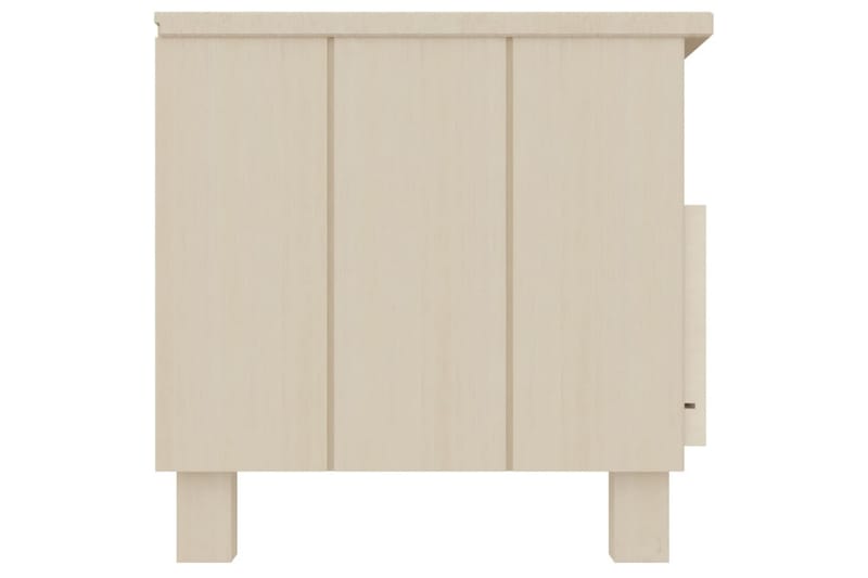 TV-benk honningbrun 106x40x40 cm heltre furu - Brun - Møbler - Mediamøbel & tv møbel - TV-benk & mediabenk