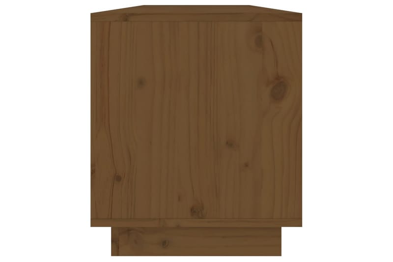 TV-benk honningbrun 110,5x34x40 cm heltre furu - Brun - Møbler - Mediamøbel & tv møbel - TV-benk & mediabenk