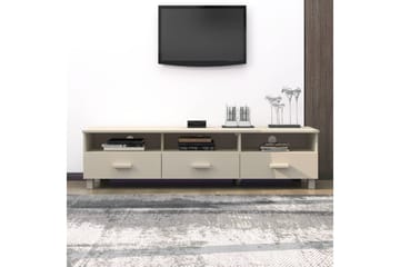 TV-benk honningbrun 158x40x40 cm heltre furu - Brun - Møbler - Mediamøbel & tv møbel - TV-benk & mediabenk