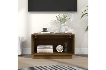 TV-benk honningbrun 60x35x35 cm heltre furu - Brun - Møbler - Mediamøbel & tv møbel - TV-benk & mediabenk