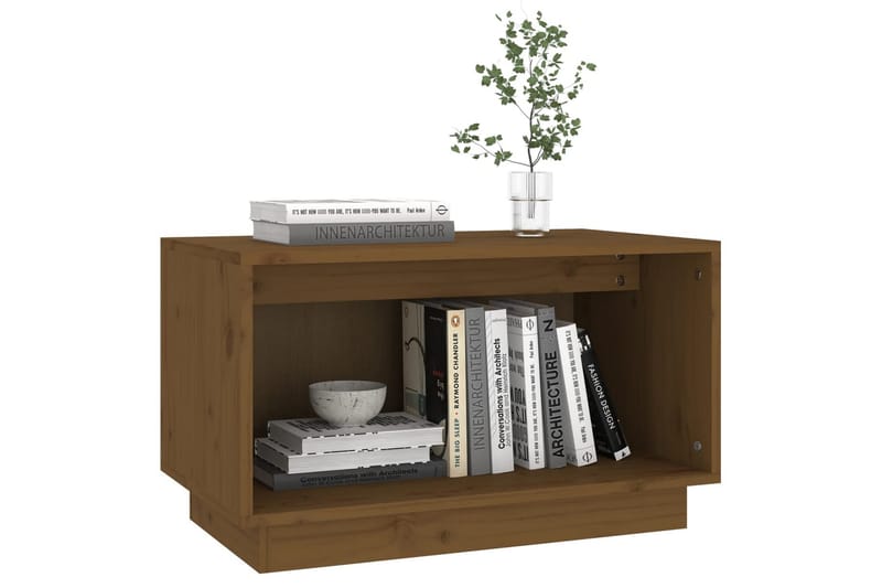 TV-benk honningbrun 60x35x35 cm heltre furu - Brun - Møbler - Mediamøbel & tv møbel - TV-benk & mediabenk