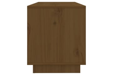 TV-benk honningbrun 74x34x40 cm heltre furu - Brun - Møbler - Mediamøbel & tv møbel - TV-benk & mediabenk