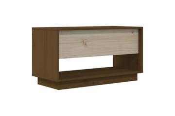TV-benk honningbrun 74x34x40 cm heltre furu - Brun - Møbler - Mediamøbel & tv møbel - TV-benk & mediabenk